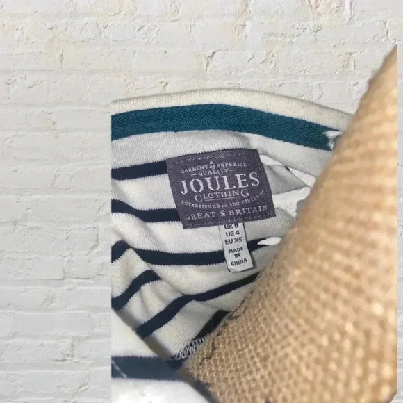 Joules Clothing Black and White Striped Shirt - Picture 8 of 8